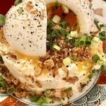 炭焼四季 鳥しるべ - 【’23.9】炭焼ベーコンと半熟卵のポテトサラダ　500えん