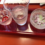 和田金 - お酒。3美酒セット1850円