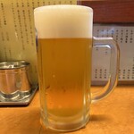 麺友 一誠 - 生ビール 350円