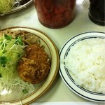 キッチン南海 - 生姜焼きとクリームコロッケ全貌