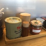 すみれ - 卓上調味料（胡椒、酢、柚子胡椒、一味唐辛子）