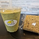 Newton - 宇治抹茶バナナジュースinチョコチップ、コーヒーシフォン