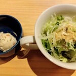 うみからそらへ - サラダと小鉢(ポテサラ)