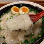 俺の中華たなか家 - 角度を変えてパチリ♯　「ワンタン」プルプル♬トュリュットュリュッ♥