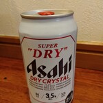 俺の中華たなか家 - 税制改正でデビュー♪した「スーパードライクリスタル」☆　店主さん、こちらもメニューアップ⤴するか検討中との事(*^_^*)v