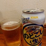 俺の中華たなか家 - グラス冷え冷え❄のどごし生も冷え冷え❄(^_^)d