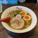 麺や 紡 - 熟成らー麺（味玉トッピング）