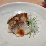 日本料理FUJI - カマス　油で火入れして醤油麹と玉ねぎソースで食べます