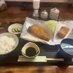 美はる - ロース・ヒレ盛り合わせ定食