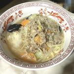 餃子の王将 京成曳舟駅前店 - 野菜たっぷり生姜タンメンの盛り付け例