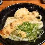 自家製さぬきうどんと肉 新橋甚三 - ちく玉天うどん