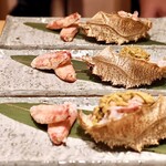 玄水 - 昆布森沖産毛蟹甲羅盛り