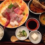 さかな家 そう馬 本店 - 刺、寿司定食¥1200