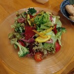 ななくさ食堂 - 有機野菜の彩りサラダ(990円)
