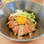 ××食堂 - 黒毛和牛ステーキ丼