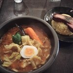 kanakoのスープカレー屋さん - 厚切りベーコングリルONライス