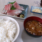 シェット - 「活〆　カンパチ刺身定食」　１，１００円