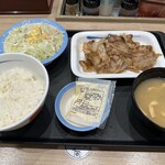 Matsuya - 【2023.10.13(金)】豚カルビ生姜焼定食（並盛）750円