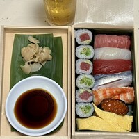 乾山 ANAインターコンチネンタルホテル東京店 - 家に帰って晩酌のビールと共に頂く