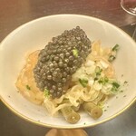 銀座 上瀧 - 2023.9.  特級クラゲのネギソース和えキャビアと共に~魚子葱油海蜇皮~