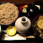 有喜屋 - ミニ天丼セット¥1200