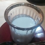 割烹 藪下 - 2013年10月 杏仁豆腐 甘栗一粒入