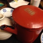 有喜屋 - そば湯