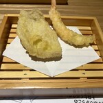天ぷら専門 イチバン - 大判豚ロースと海老