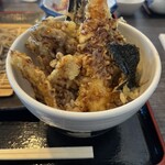 Soba Koubou Futaba - 天丼。点数多くて食べ応えあります