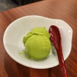 焼肉ホルモン 亀萬 - 抹茶アイス