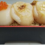 Yamamaru Narisawa Suisan - 天然大粒ほたて味比べ弁当(3000円)