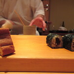 鮨 さかい - 玉子、干瓢巻き