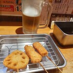 串皇 - ほろ酔いセット　生ビールで、