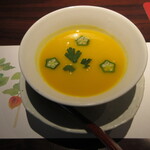 喜和美家 - 南瓜と生湯葉の冷製スープ仕立て