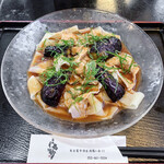 高砂 - 梅豚冷しゃぶきしめん