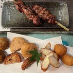 さつま本舗 とんとり - レバー焼きとさつま揚げ盛り合わせ