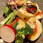 オオクサ - 玉子サラダ　ブロッコリーや生マッシュルームなど野菜ごろごろです（過去撮影分）