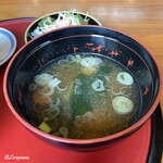 すし清 - 若芽の味噌汁
