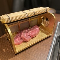 焼肉かなう - 神戸牛 フィィレ100g 駕籠に乗ってきたw