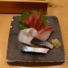 鮨・酒・肴 杉玉 - 本日の欲張りな刺身四点盛り：406円