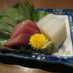 日本酒cafe & 蕎麦 誘酒庵 - 【ミニ宴会プラン】Ｃセット 魚料理 刺身二種盛り