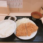 とんかつ はまや - ロースかつ定食