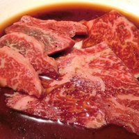 天壇 赤坂店 - ロース・カルビランチ 1500円 のロース2枚、カルビ4枚