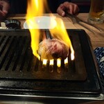 焼肉ホルモン 本山園 - ねぎ塩巻き