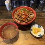 オロチョンラーメン　 - 爆豚飯(スープ付)