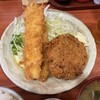 Tonkatsu Fukuyama - 日替わり(ミックス)   メンチ、イカ、エビ