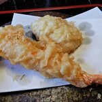 蕎麦喰い処 利めい庵 - 利めい庵 「海老鱧相盛り天せいろ」