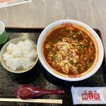 元祖辛麺屋 桝元 - レディース辛麺と小ライス　1070円