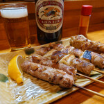 酒房 でん - 鶏もも・ねぎま・ナンコツつくね