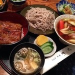 時代 - うな丼と鴨南そばのセット